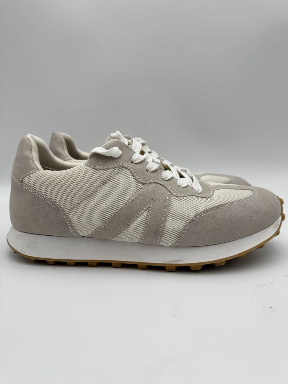 MIA Women’s Beige Cream Lace Up Mesh Sneakers Size 11M